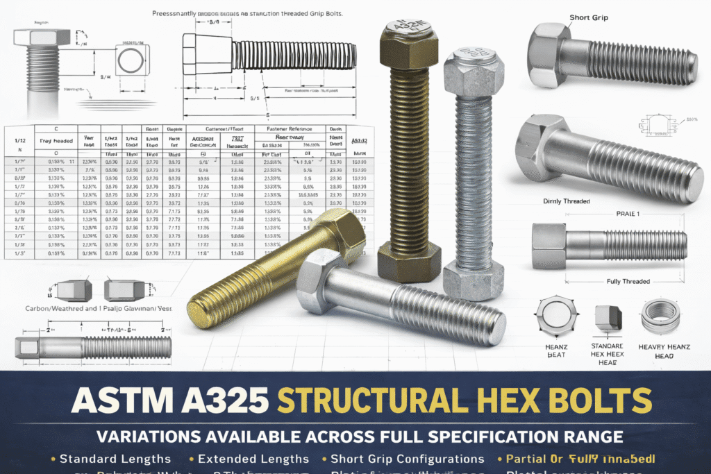 ASTM A325 Structural Hex Bolts