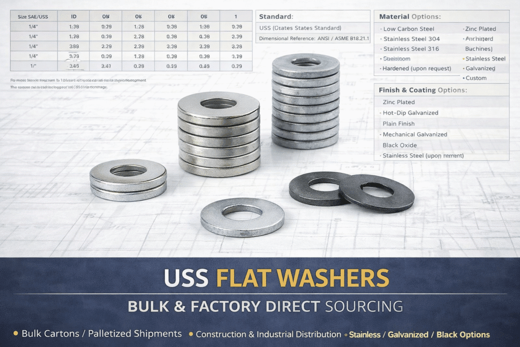 Bulk USS flat washers