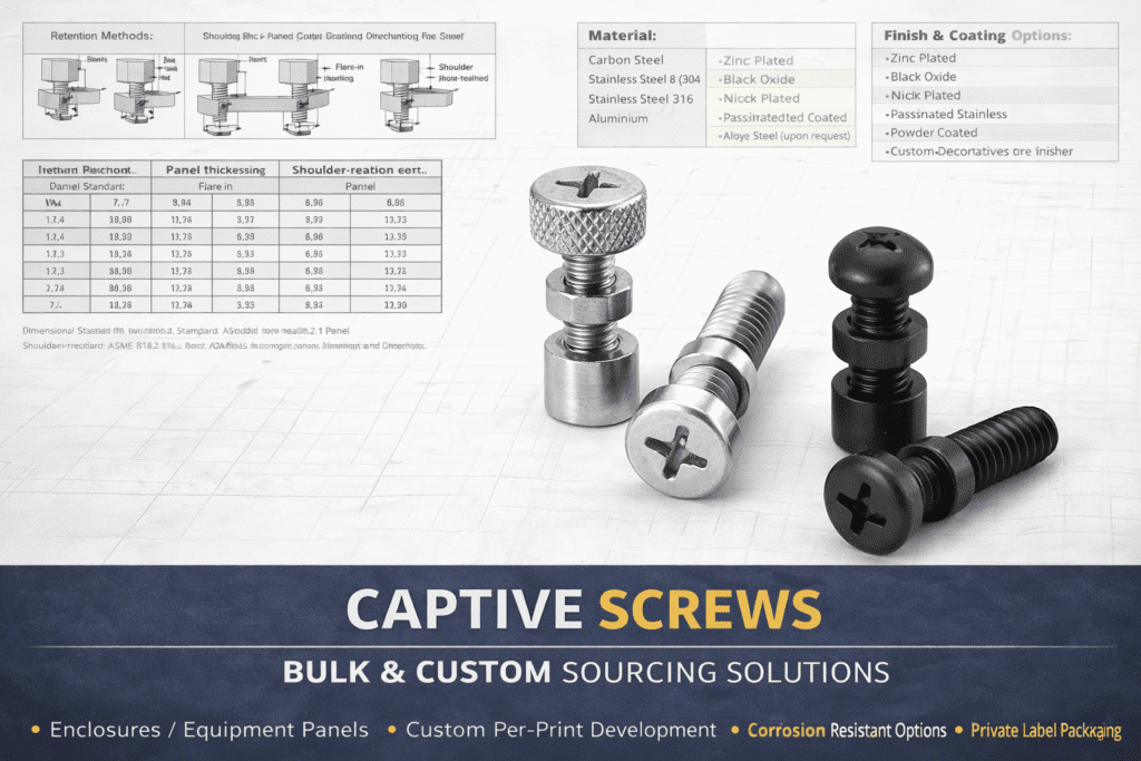 Captive Screws Bulk