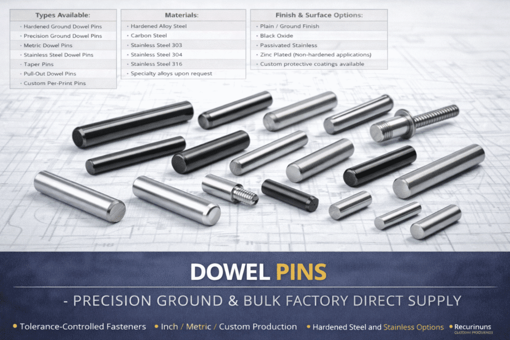 Dowel Pins Bulk Supply Import