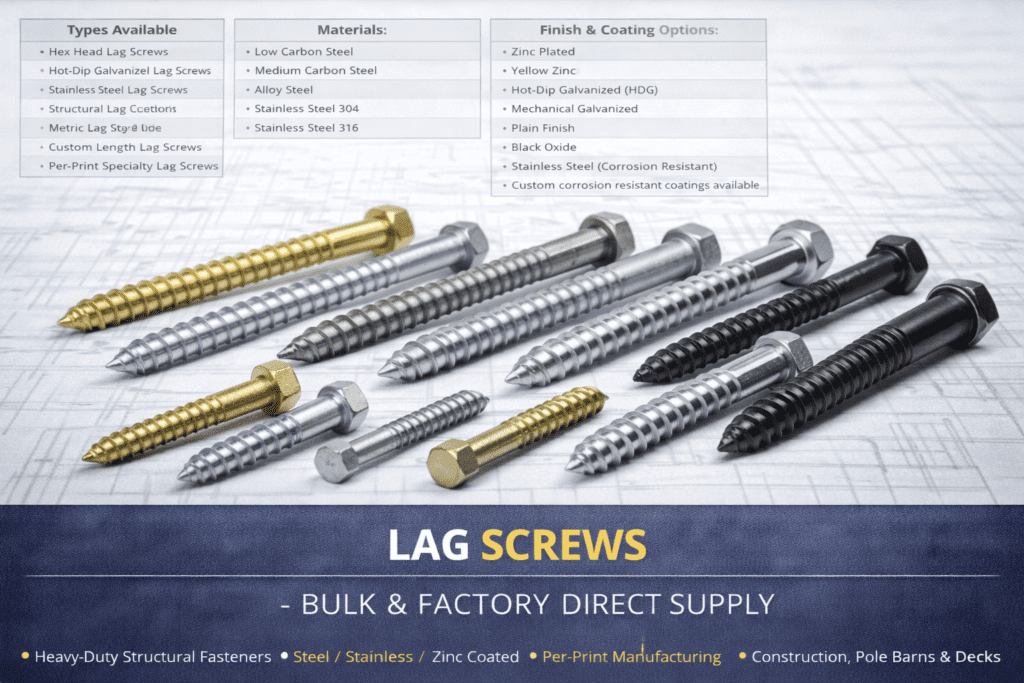 Bulk Lag Screws