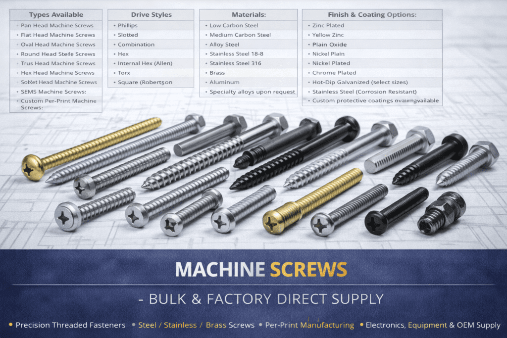Machine Screws Supplier