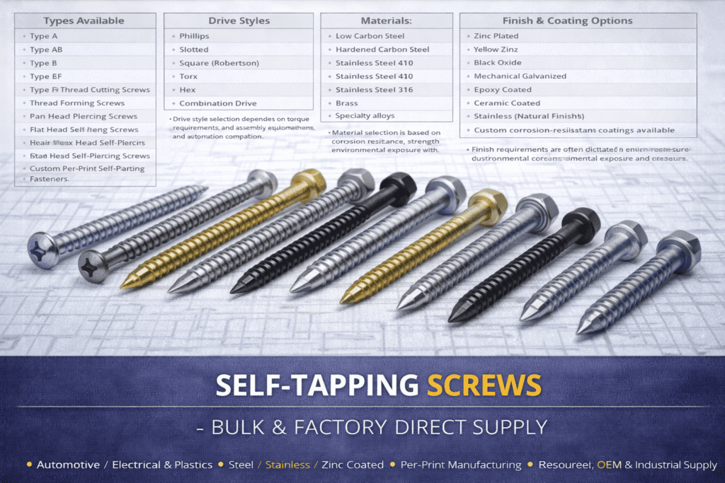 Self-Tapping Screws Bulk Supplier