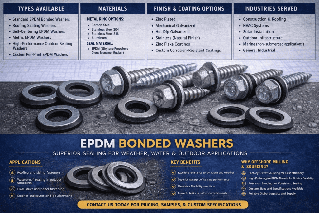 EPDM Washers in Bulk Supply