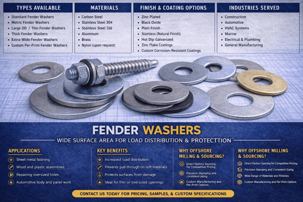 Fender Washer Bulk Supply