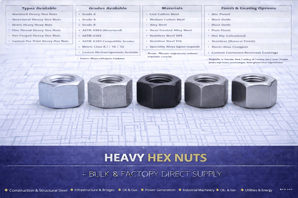 Heavy Hex Nuts Bulk Supply