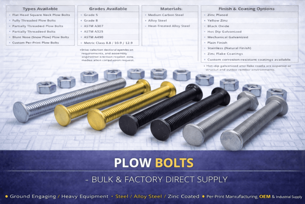Plow Bolt Offshore Milling Bulk Supply