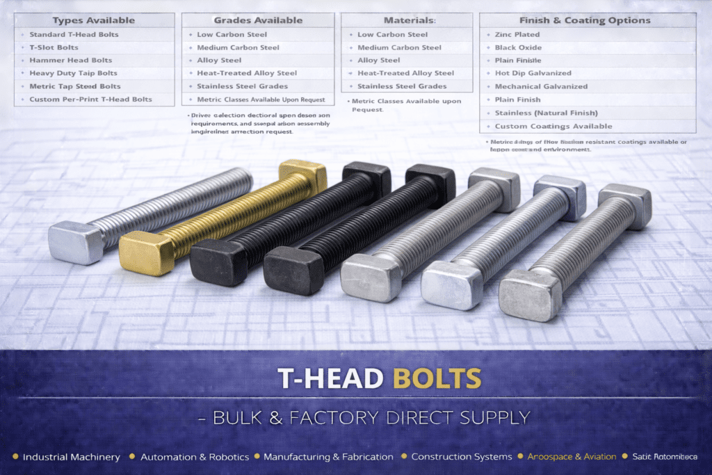 T-Head Bolts Supply