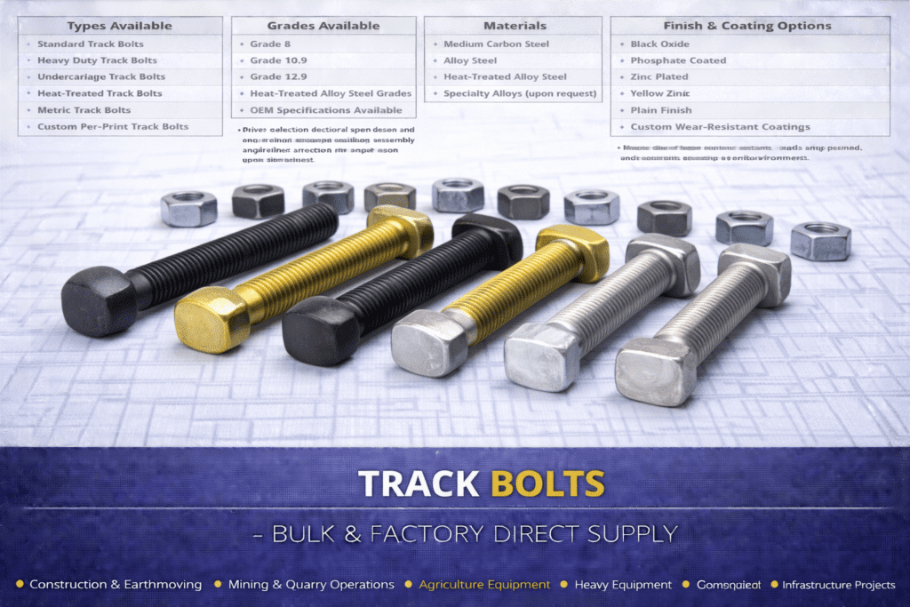 Track Bolts Bulk Supply